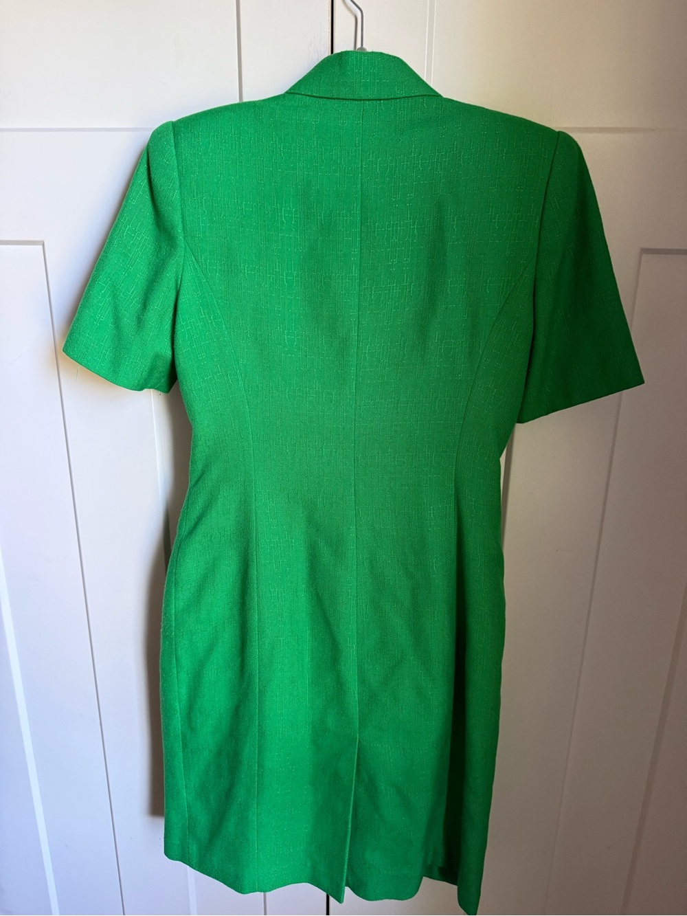 Kasper Emerald Green Double-Breasted Short Sleeve Blazer Dress size 8. Like new. - Picture 7 of 10